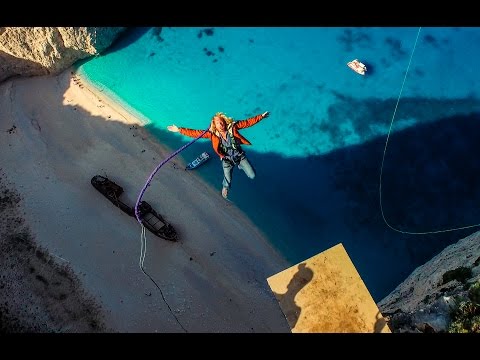 600 foot Insane Rope Swing over SHIPWRECK!!! – in Greece in 4K! – YouTube