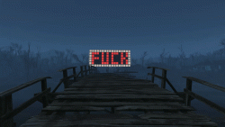 Took me ages to make this sign for my Fallout 4 base