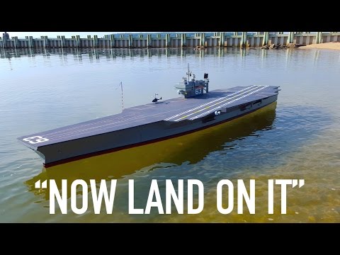 R/C Planes Land on R/C Aircraft Carrier – YouTube