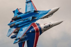 The Russian Knights display team, Sukhoi Su-27 Flanker​