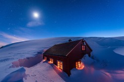 Dreamy winter in Hogabu, Norway.