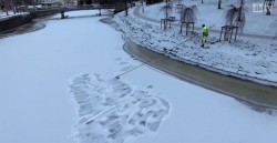 Park police finally removed that snow penis, so someone replaced it with an even bigger one