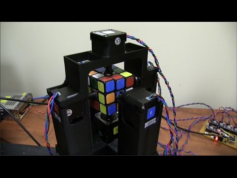 World’s Fastest Rubik’s Cube Solving Robot – YouTube