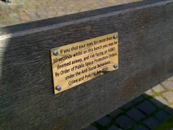 Chester council remove funny park bench plaques protesting Public Space Protection Order | Metro ...