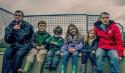 This guy had no tripod so stitched 2 photos together to make a nice family picture. Then about a ...