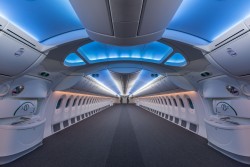 An empty Boeing 787