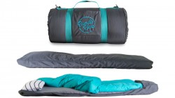 A Sleeping Bag With a Built-in Air Mattress, Pillow, and Sheets Makes Camping Easier