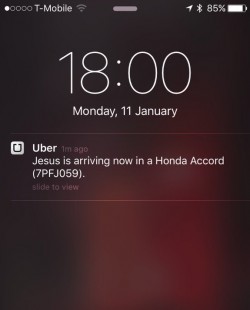 The Second Coming will be Uber’d.