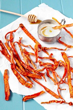 Cinnamon Carrot Chips with Honey Yogurt Dip • Steele House Kitchen