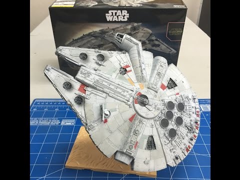 Complete Build and review of the Bandai  1/144  Star Wars Millennium  Falcon The Force Awakens – YouTube