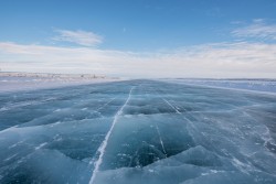 Ice road in Canada