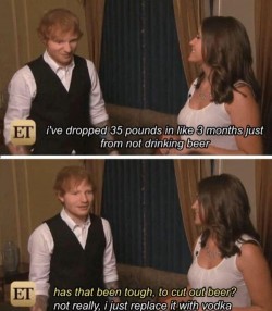 Ed Sheeran’s diet tip