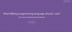 What f#&king programming language should I use?