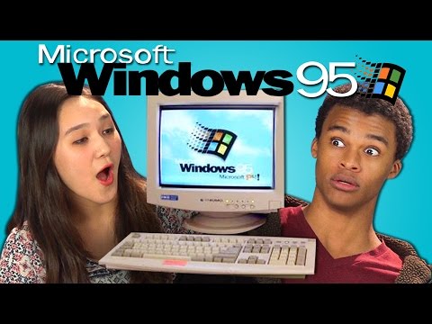 TEENS REACT TO WINDOWS 95 – YouTube