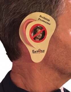 Amazon.com: Ear No Evil Hillary BS Ear Protectors, Save your Ears from the Political Bull: Toys  ...