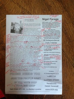 English teacher marks mistake-ridden Ukip flyer that came through her letterbox – Mirror O ...