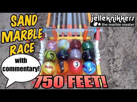 750 feet Sand Marble Race (with commentary) – YouTube