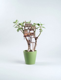 Miniature Tree Houses For Houseplants Are Just Perfect For Fairies | Bored Panda