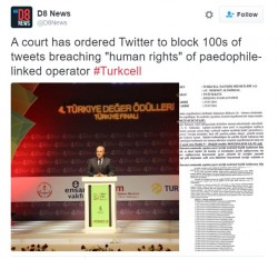 Turkcell is now suing twitter users angered by it’s support of pedophile linked charity.   ...