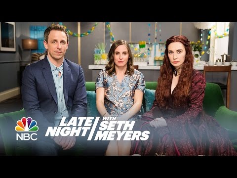 Melisandre at a Baby Shower – Late Night with Seth Meyers – YouTube