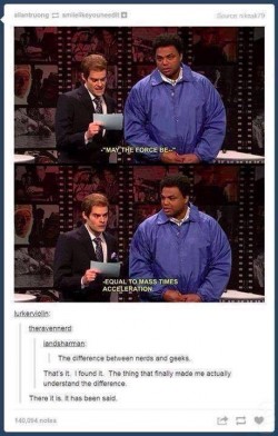 The definitive difference between nerds and geeks