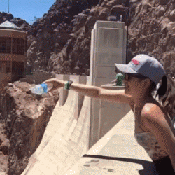 Updraught at the Hoover dam