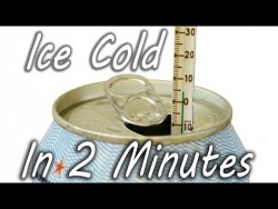 How to Cool a Drink in 2 Minutes – YouTube