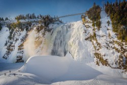 Frozen Montmorency Falls (Quebec)