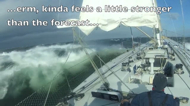 57 Knots of Wind in the Bristol Channel (sailing from Swansea to Cardiff) on Vimeo