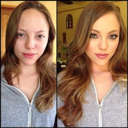 15 Mindblowing Pictures of Porn Stars Before and After They Put on Makeup