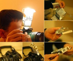 DIY flash diffuser, another meaning of a Marlboro “Light”!