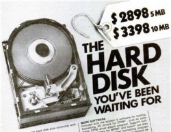 Hard Disk ad from 1981. Wonder how much one would be worth today