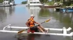 One Man Built Himself A Great Floating PVC Kayak For Only $50!!