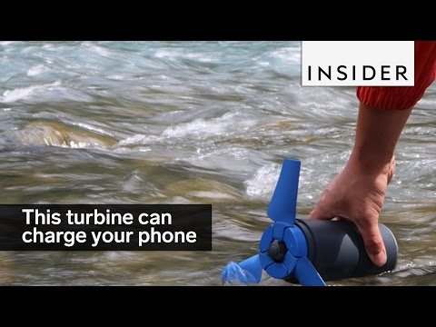 This turbine uses water to charge your phone – YouTube