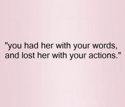 Then later the tables were turned and it happened to me