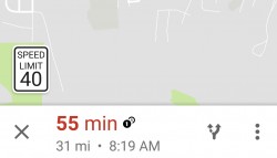 Google Maps started to show the speed limits on navigation mode