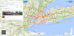 How the Google traffic feature works