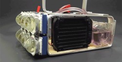 Guy Builds a Water-Cooled 72,000-Lumen Flashlight and Boy Is It Bright