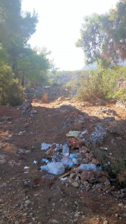Guver canyon beauty spot and rubbish tip