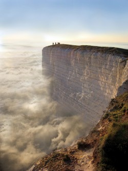 Beachy Head, UK, Infamous suicide spot.