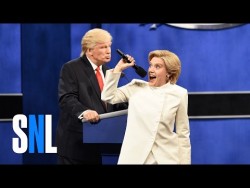 Donald Trump vs. Hillary Clinton Third Debate Cold Open – SNL – YouTube