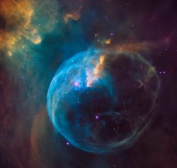 Hubble’s First Picture of the Entire Bubble Nebula