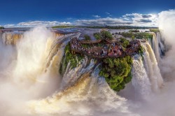 Iguazu Falls, Border Of Brazil And Argentina