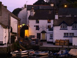 Evening in Polperro harbour