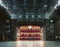 A theatre view from backstage.