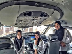 Royal Brunei Airlines’ first all-female pilot crew lands plane in Saudi Arabia – whe ...