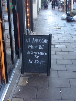 Outside a pub in Clerkenwell, England.