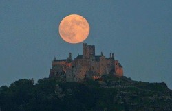 Supermoon over St. Michaels Mount