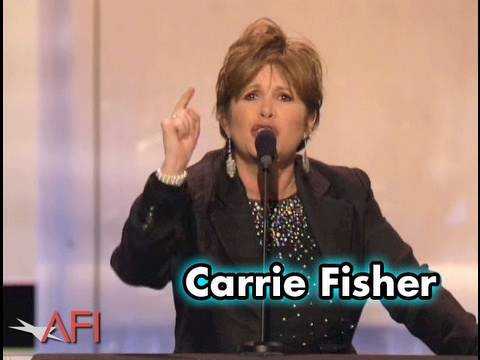 Carrie Fisher Roasts George Lucas at AFI Life Achievement Award – YouTube