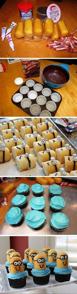 DIY minion cupcakes